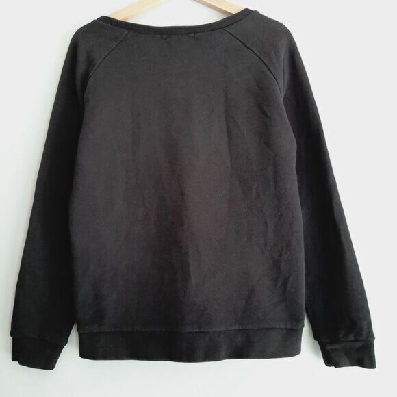 MAISON SCOTCH Sweater Fuzzy Mixed Media Crewneck & Sweatshirt Top Sz 6 / S Flaw - Picture 7 of 14